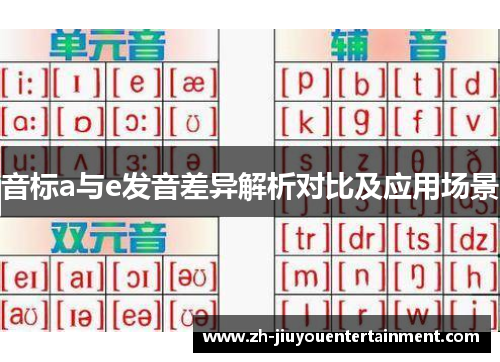 音标a与e发音差异解析对比及应用场景
