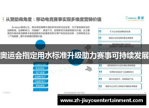 奥运会指定用水标准升级助力赛事可持续发展